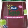 Hero Omogeneizzati Frutta-Solo Omogeneizzato Merenda Mirtillo - Avena 120Gr