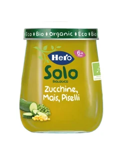 Hero Omogeneizzati Verdura E Formaggio-Solo Zucchine Piselli Mais 120 Gr