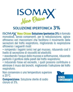 Isomax Cura Naso Occhi E Orecchie-Flaconcini Ipertonici 20 Fl X 0.5Ml