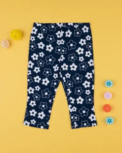 Prenatal Leggings E Gonne-Legging Bimba "Fiori” Blu