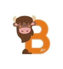 Sevi Giochi In Legno-Lettera B Bisonte