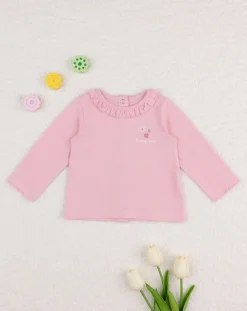 Prenatal Magliette-Maglia Jersey Bimba Rosa
