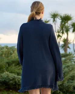 Prenatal Cappotti E Piumini-Maxi Cardigan Premaman Con Frange