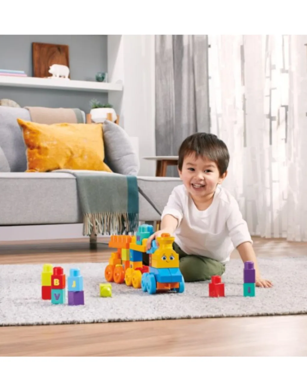 Mega bloks Costruzioni Giocattolo-- Il Treno Dell’Alfabeto