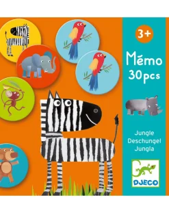 Djeco Giochi Didattici-Memo Jungle 30 Elementi -