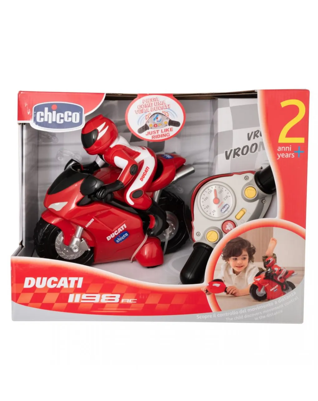 Chicco Veicoli Giocattolo E Radiocomandi-Moto Ducati Radiocomandata 1198 Rc -