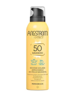 Angstrom Solari E Doposole-Mousse Solare Bambini Trasparente Spf 50 | 150Ml -
