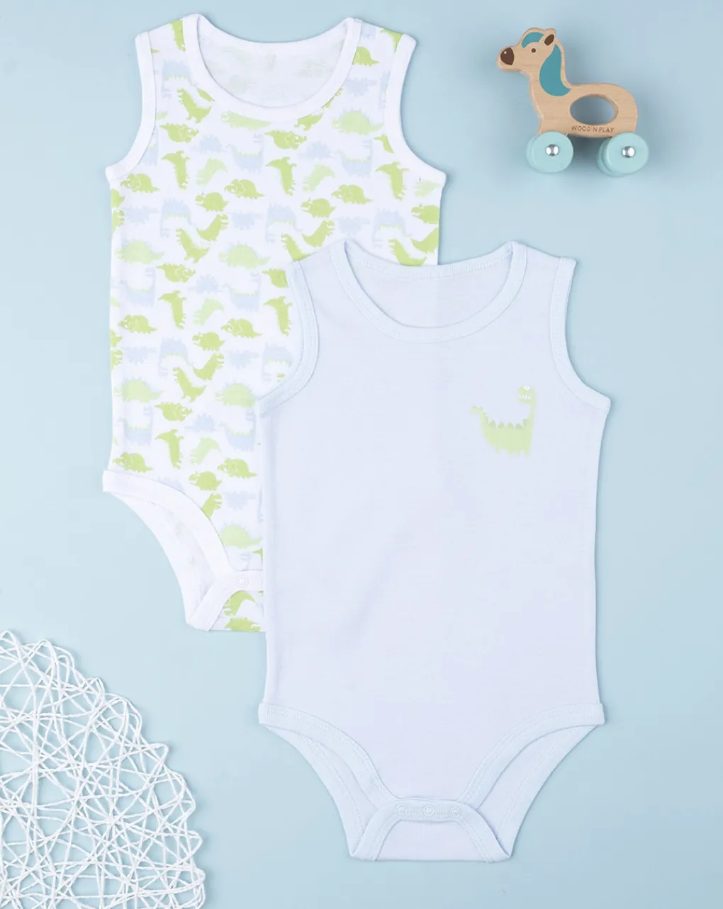 Prenatal Body Intimo E Calze-Pack 2 Body Boy "Dino”