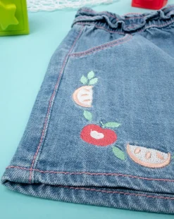 Prenatal Jeans Pantaloni E Salopette-Pantaloncini Denim Bambina Fruit