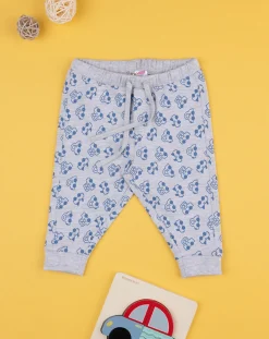 Prenatal Pantaloni E Salopette-Pantalone Felpato Bimbo Grigio