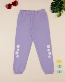 Prenatal Jeans Pantaloni E Salopette-Pantalone In Felpa Bambina Oeko Tex Margherite