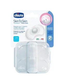 Chicco Coppette Assorbilatte-Paracapezzoli Silicone Skintoskin Taglia S/M
