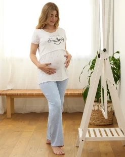 Prenatal Pigiami E Camicie Da Notte-Pigiama Allattamento Premaman Never Stop Dreaming