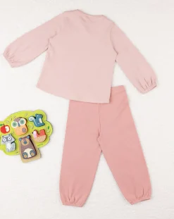 Prenatal Pigiami-Pigiama Bimba Teddy Rosa