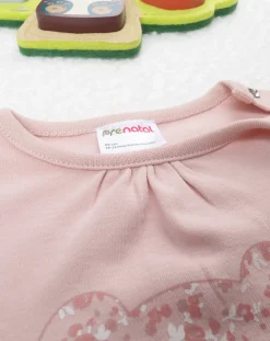 Prenatal Pigiami-Pigiama Bimba Teddy Rosa