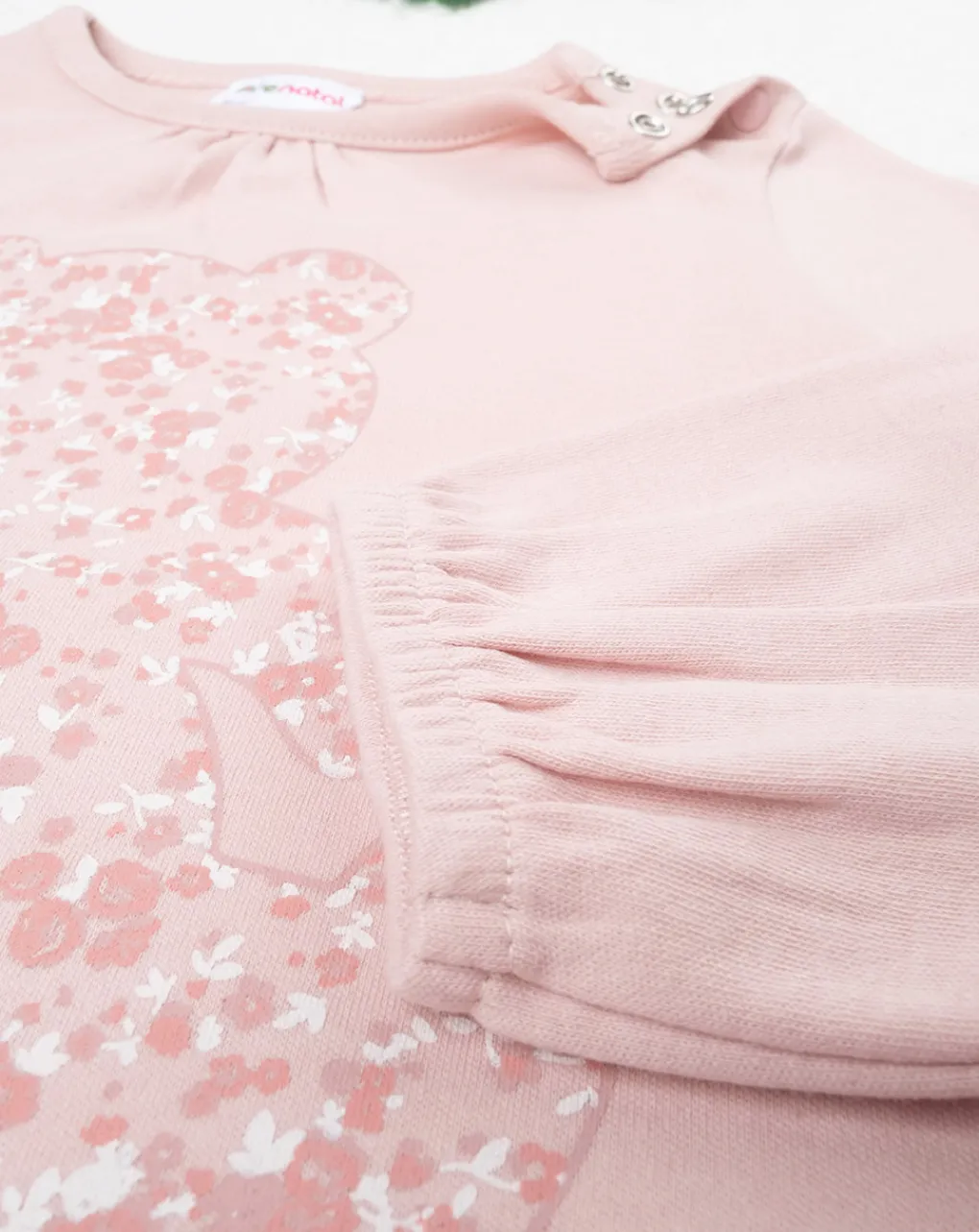 Prenatal Pigiami-Pigiama Bimba Teddy Rosa