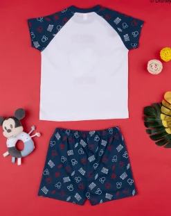 Prenatal Pigiami-Pigiama Bimbo "Mickey Mouse” Blu Organic Cotton