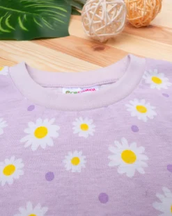 Prenatal Pigiami-Pigiama Due Pezzi Bambina Lilla Fiori