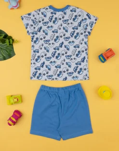 Prenatal Pigiami-Pigiama Due Pezzi Bimbo Azzurro Allover