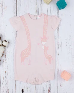 Prenatal Pigiami-Pigiama Estivo Bimba Jersey "Giraffe”