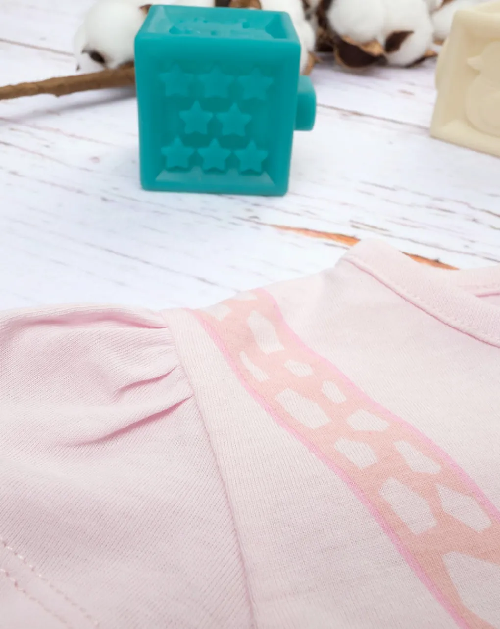 Prenatal Pigiami-Pigiama Estivo Bimba Jersey "Giraffe”