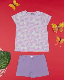 Prenatal Pigiami-Pigiama Jersey Bimba Farfalle