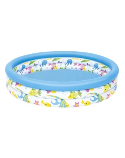 Bestway Piscine Braccioli E Salvagenti-Piscina Coral Kids A 3 Anelli 122X25 Cm -