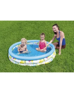 Bestway Piscine Braccioli E Salvagenti-Piscina Coral Kids A 3 Anelli 122X25 Cm -