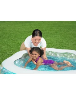 Bestway Piscine Braccioli E Salvagenti-Piscina Per Bambini Conchiglia Scintillante 150X127X43 Cm -
