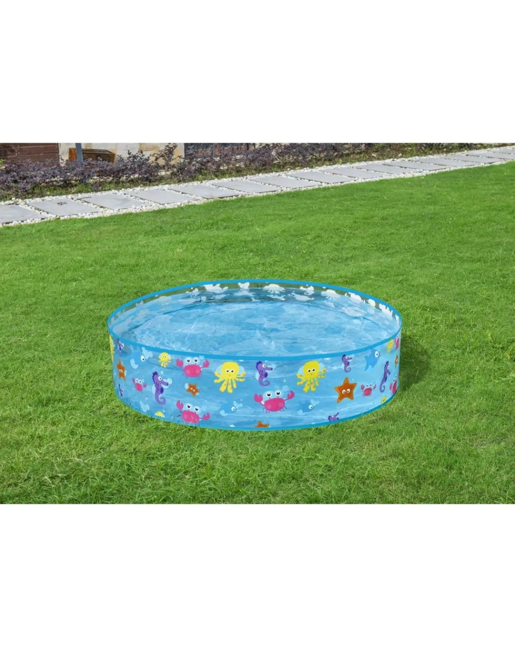 Bestway Piscine Braccioli E Salvagenti-Piscina Rigidafantasia Mare 122×25 Cm -