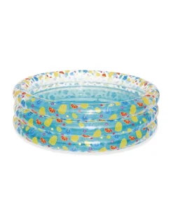 Bestway Piscine Braccioli E Salvagenti-Piscina Sea Life Trasparente A 3 Anelli 170×53 Cm -