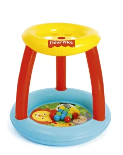 Bestway Piscine Braccioli E Salvagenti-Piscinetta Amici Animali 89X89X84 Cm Struttura Con Tettuccio Interattivo. Include 15 Palline Colorate -