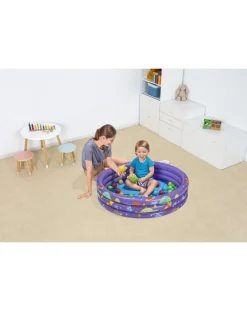 Bestway Piscine Braccioli E Salvagenti-Piscinetta Gioco Con Palline Sorpresa Intergalattica 102X25 Cm -