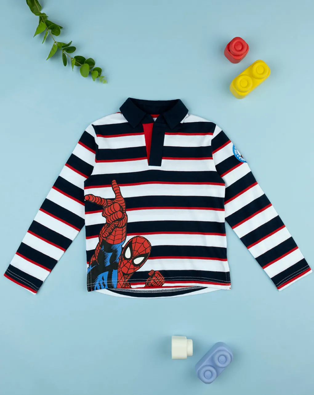 Prenatal Magliette E Camicie-Polo Jersey Bimbo Rigata "Spiderman”