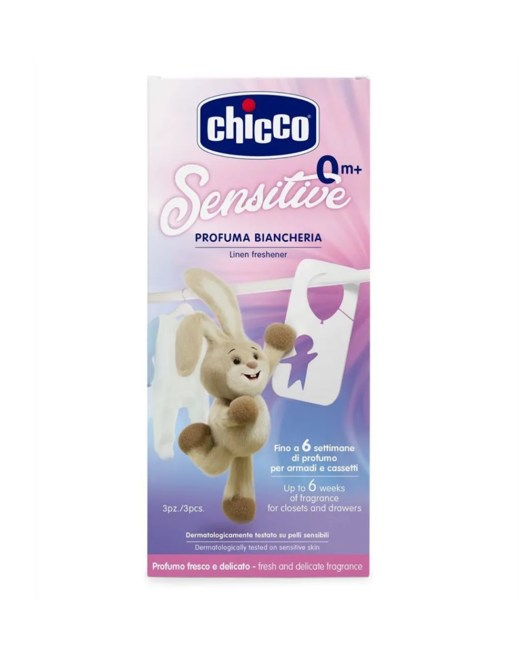 Chicco Igiene Casa E Bucato-Profuma Biancheria 3 Pezzi