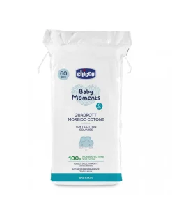 Chicco Pasta E Polvere Cambio-Quadrotti Cotone Baby Moments Baby Skin