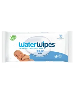 WaterWipes Salviettine E Traversine-Salviette Biodegradabili Per Bambini - 60 Pezzi