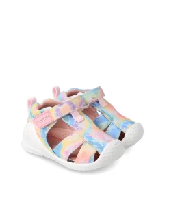 GARVALIN Scarpe-Sandalo Bimba Biomecanics In Tela Tie-Dye