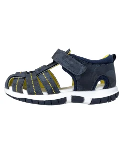 Chicco Scarpe-Sandalo Fado Allover Militare Blu Profili Gialli