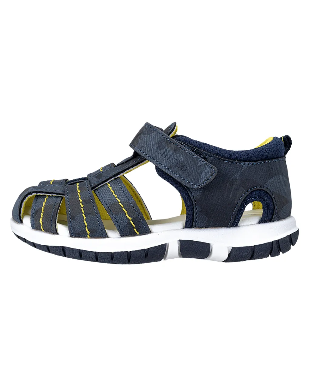 Chicco Scarpe-Sandalo Fado Allover Militare Blu Profili Gialli