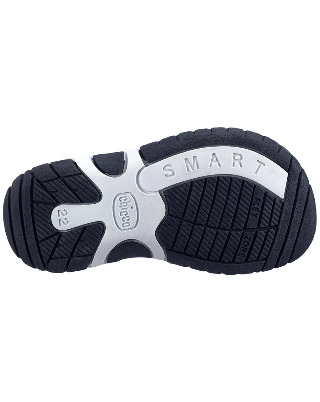 Chicco Scarpe-Sandalo Fado Allover Militare Blu Profili Gialli