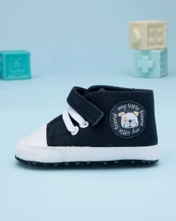Prenatal Scarpine E Calze-Scarpine Neonato Blu Bulldog