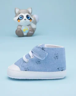 Prenatal Scarpine E Calze-Scarpine Neonato In Twill