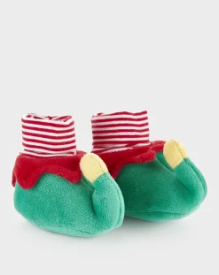 Prenatal Scarpine E Calze-Scarpine Neonato Natale Elfo