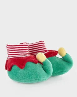 Prenatal Scarpine E Calze-Scarpine Neonato Natale Elfo