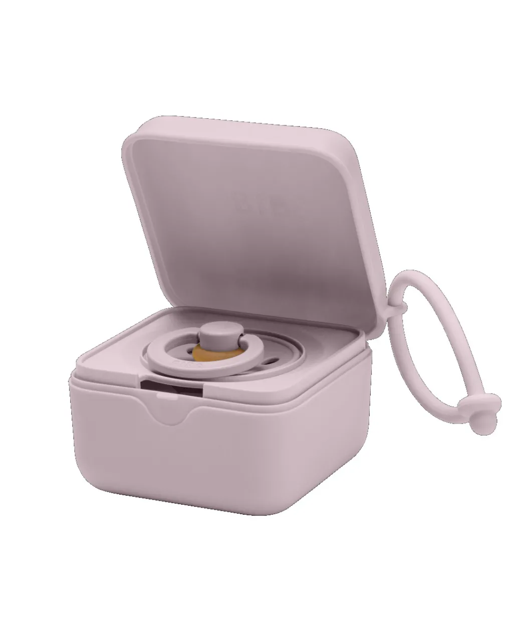 BIBS Portasucchietti E Catenelle-Scatola Porta Ciuccio Dusky Lilac -