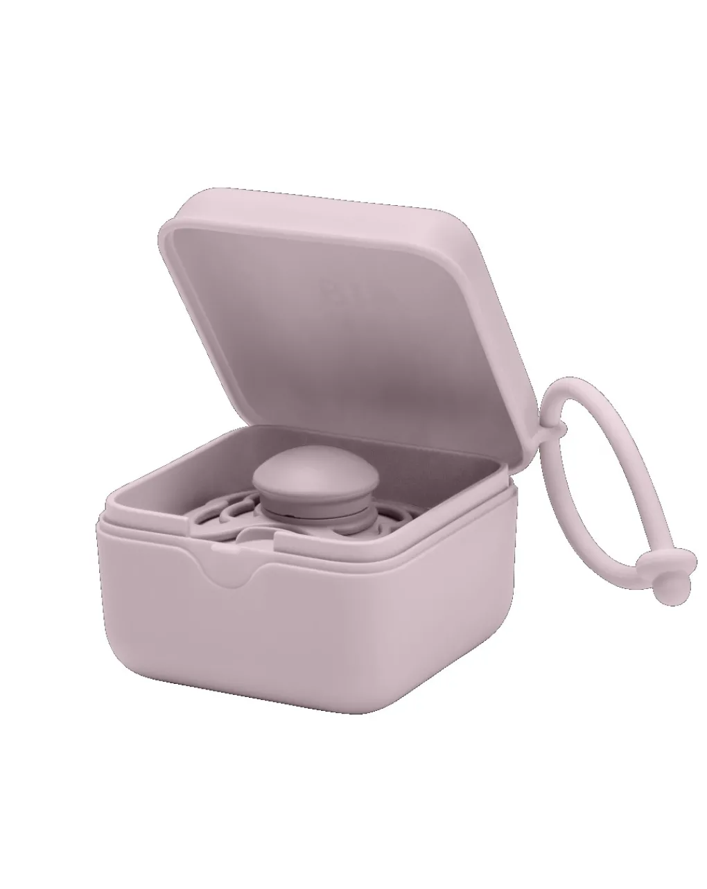 BIBS Portasucchietti E Catenelle-Scatola Porta Ciuccio Dusky Lilac -