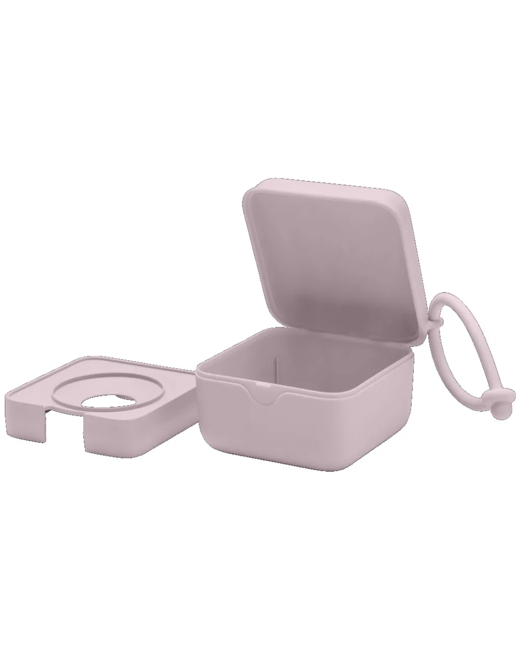BIBS Portasucchietti E Catenelle-Scatola Porta Ciuccio Dusky Lilac -
