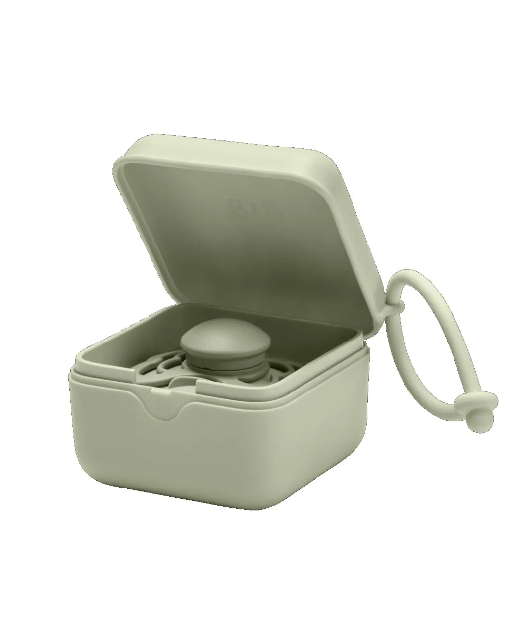 BIBS Portasucchietti E Catenelle-Scatola Porta Ciuccio Salvia -
