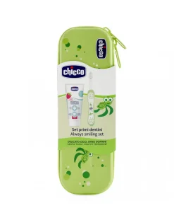 Chicco Primi Dentini-Set Dentale - Verde 12M+